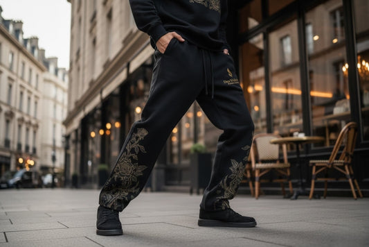 Rose Pattern Sweatpants